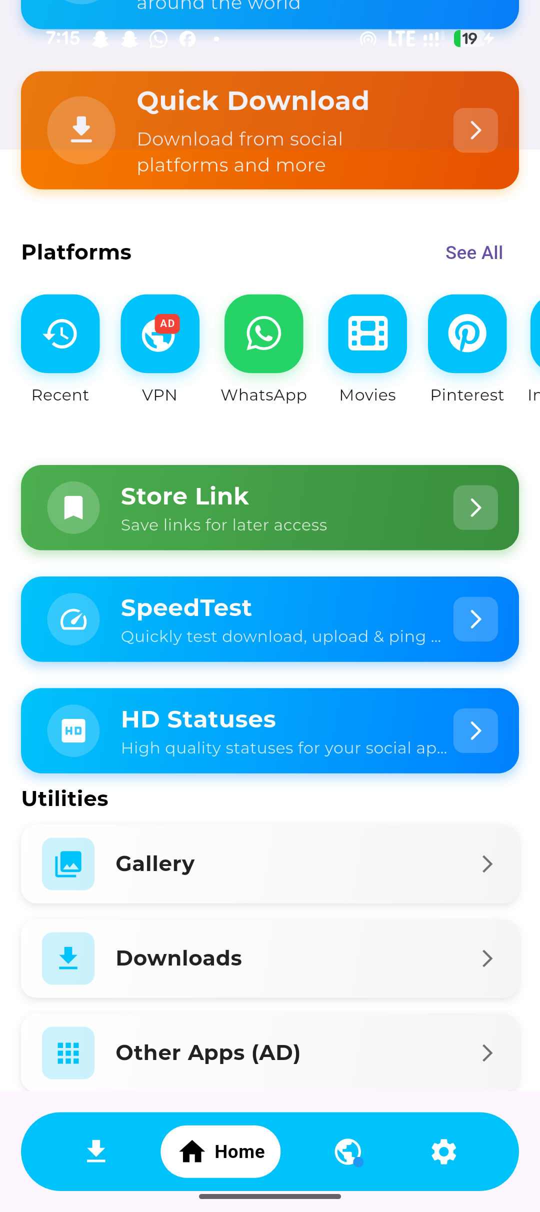 Unisaver App - Download Manager
